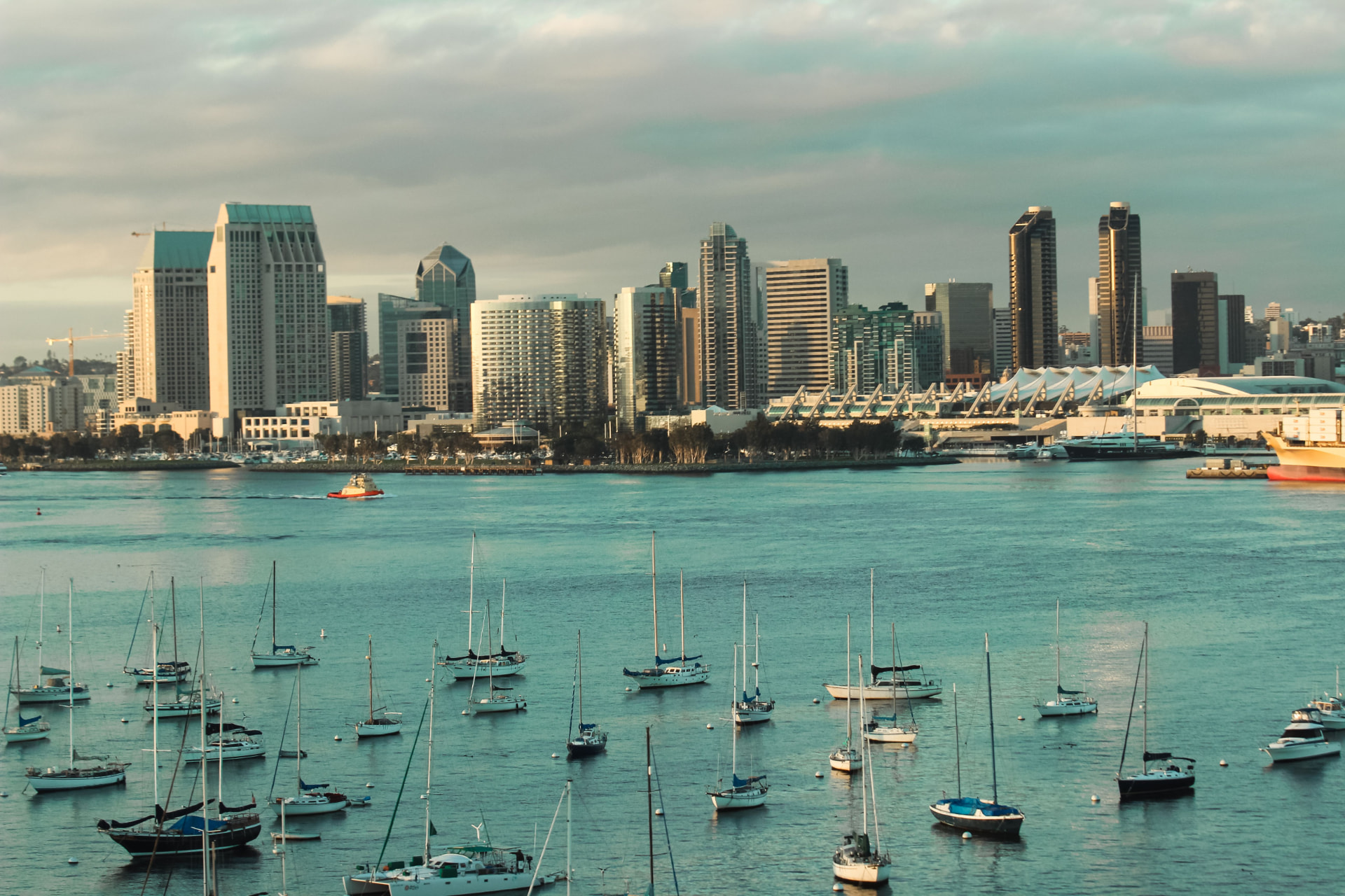 Morning light over San Diego Bay